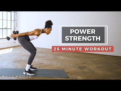 25 Minute Power Strength Workout | Trainer of the Month Club | Well+Good