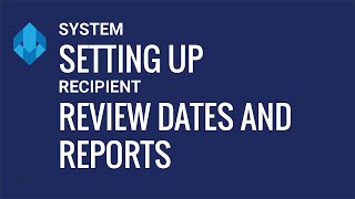 RE Setting up review dates + saving the report for reviews