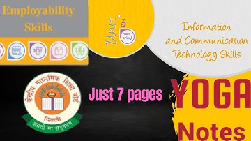 ICT Notes || Class 12 CBSE || Employability skills