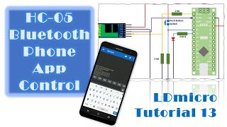 LDmicro 13:  HC-05 Bluetooth Phone App Control (Microcontroller PLC Ladder Programming with LDmicro) screenshot 5