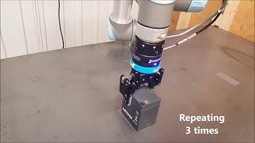 Calibrate and check part size with Robotiq gripper