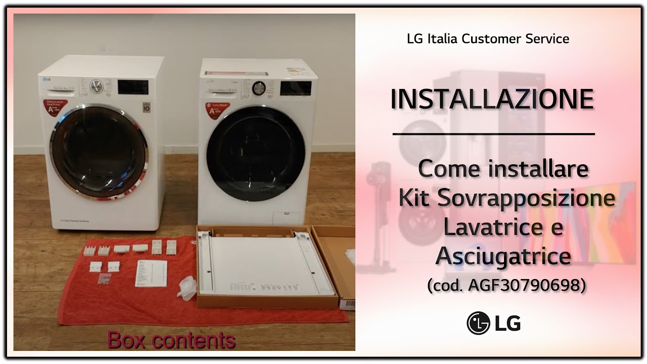 LG Dryer] How to Install Overlay Kit with Washing Machine 