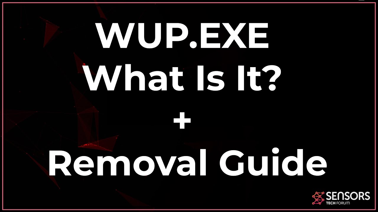 Wup.exe Virus Removal Guide [Free Delete Steps] YouTube