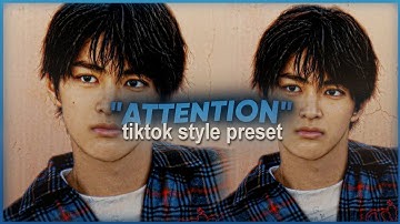 "ATTENTION" tiktok style trend alight motion preset (xml, alight link) 