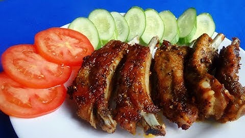 Món Ăn Ngon - SƯỜN CÂY NƯỚNG TIÊU thơm nức hấp dẫn