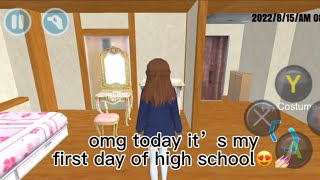 Yumine’s first day of high school😍💅🏻 (cw in desk) High School Simulator 2018 screenshot 1