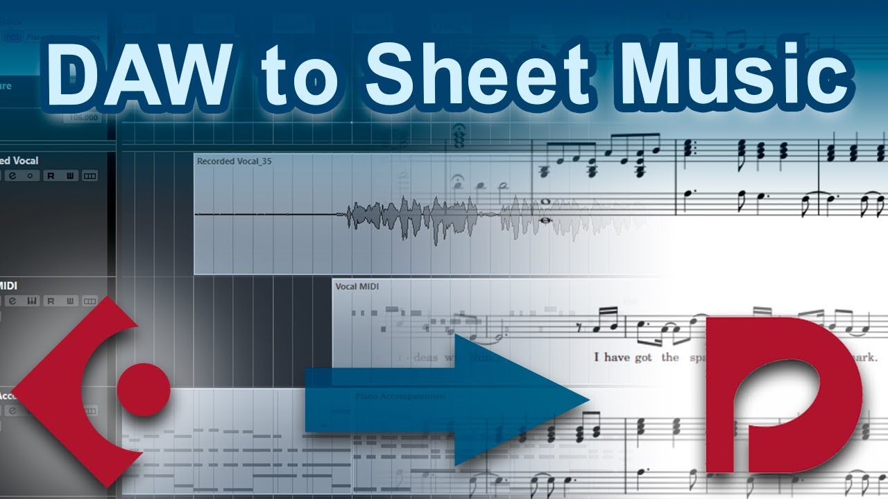 Creating sheet music from a daw project cubase to dorico youtube