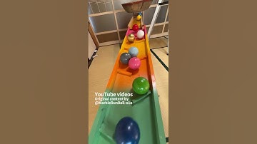 Marble Run (Marble run using transparent pipes, a large wooden funnel, and pipe slope items) #7