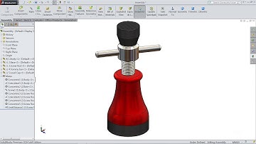 Solidworks tutorial | Sketch Screw Jack in Solidworks