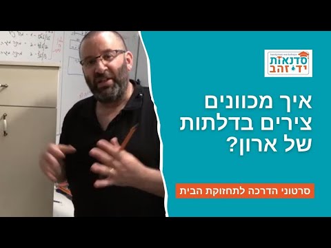 וִידֵאוֹ: איך חותכים חורים בצירי הארון?