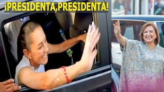 CLAUDIA VS XÓCHITL Así las RECIBEN  en el SEGUNDO DEBATE PRESIDENCIAL