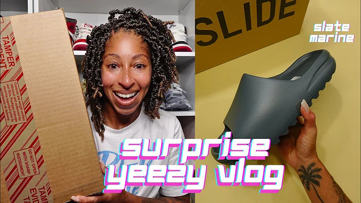 YEEZY Slide Slate Marine SURPRISE for Family + Basketball/Workout Vlog