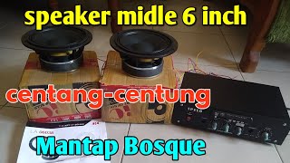 Cek sound speaker JIC 6 inch untuk midle centang-centung mantap