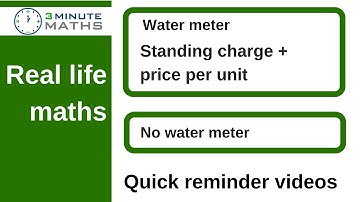 How to solve real life maths problems - water meter question