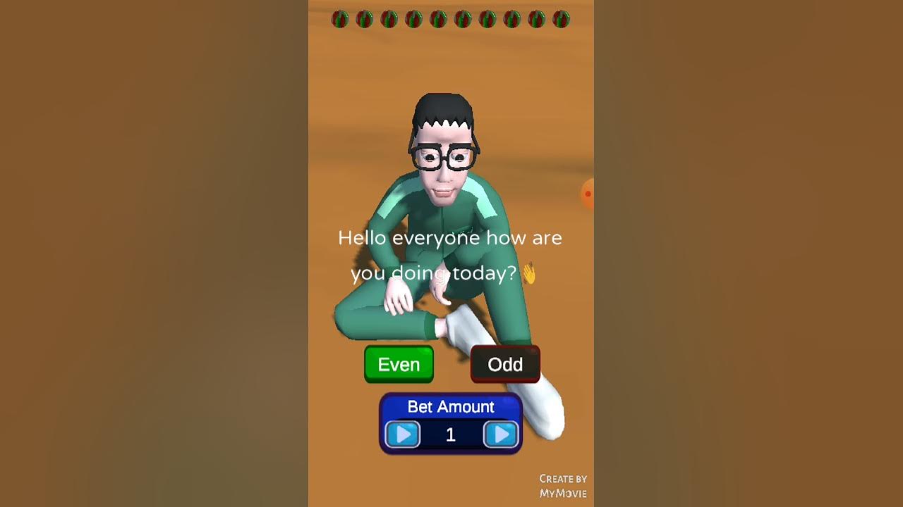 Squid Game MARBLES (GUESSING ODD OR EVEN) YouTube