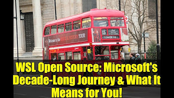 WSL Open Source: Microsoft