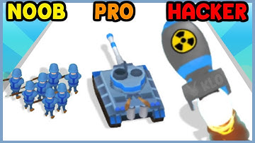 NOOB vs PRO vs HACKER in Army Commander