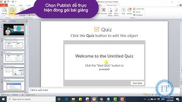 Đóng gói bài giảng, bộ câu hỏi theo chuẩn SCORM