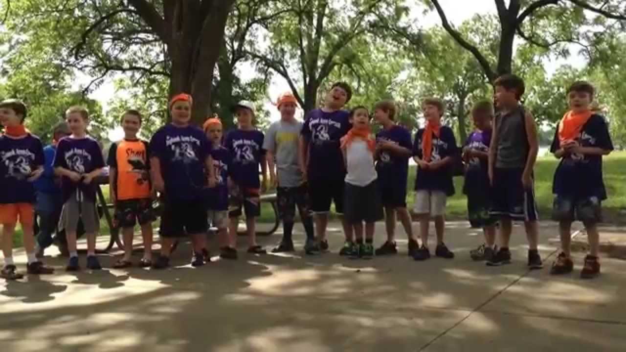 Shawnee Boy Scout day camp 2014 orange group song YouTube