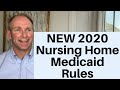 New 2020 Medicaid Asset and Income Rules