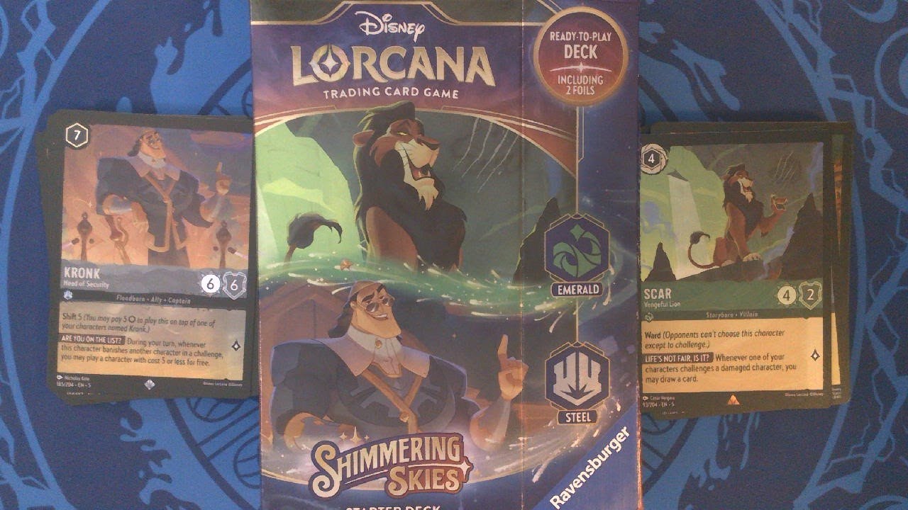 lorcana emerald steel starter deck Shimmering Skies' Emerald/Steel Starter Deck - Best Cards, How To Play