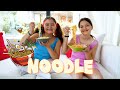 Masal and Öykü Pretend Play Making Yogurt and Ketchup Black Noodles with Cooking Toys