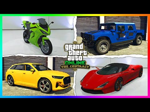 GTA 5 Online The Contract DLC Update - ALL UNRELEASED VEHICLES! Supercars, Armored Trucks & MORE!