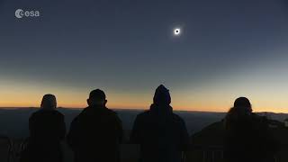 Mimicking a Solar Eclipse in space