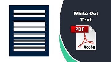 How to White Out Words in a PDF Document using Adobe Acrobat Pro DC