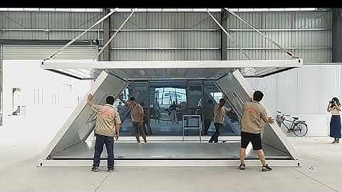 Prefab Flat Pack House Field Construction Installation Video