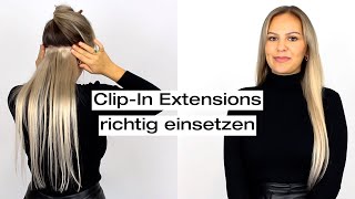 Clip In Extensions reinmachen - einfach und schnell richtig einsetzen | Anleitung und Tipps & Tricks