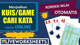 Cara Mudah Membuat Game Cari Kata dengan Live Worksheets || Word Search Games screenshot 4