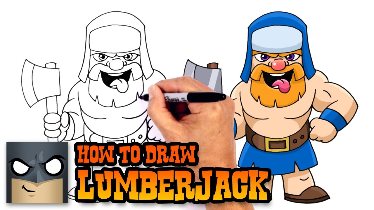 How to Draw Clash Royale | Lumberjack