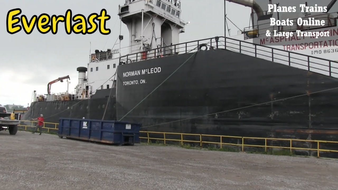 Everlast Pusher Tug Boat At Sarnia Government Docks - YouTube