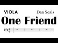 One Friend  Viola Sheet Music Backing Track Partitura Dan Seals