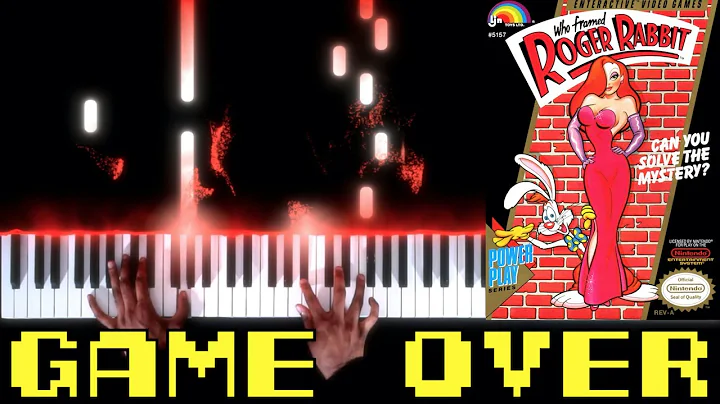 Who Framed Roger Rabbit (NES) - Game Over - Piano|Synthesia