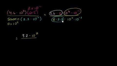 Simplifying a complicated expression into scientific notation