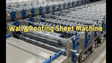 Wall Panel Roll Forming Machine #rollformingmachine #rollforming #roofingsheetmachine #machine