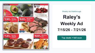 Raley's Weekly Ad (7/15/26 - 7/21/26) Best Deals