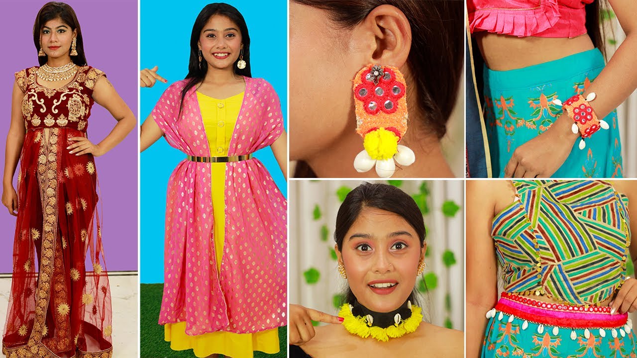 চমৎকার কিছু  দুর্গাপুজো OUTFIT & JEWELLERY Hacks | Jewellery DIY & Hacks