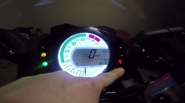 2008-2010 ZX10r Gauge features and Settings