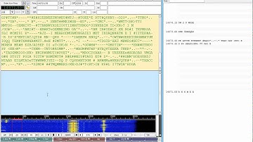 Testing new multi channel CW decode in Fldigi