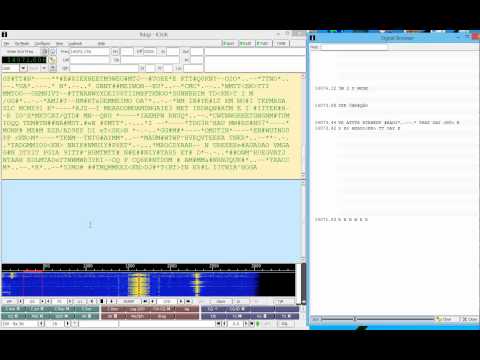 Testing new multi channel CW decode in Fldigi