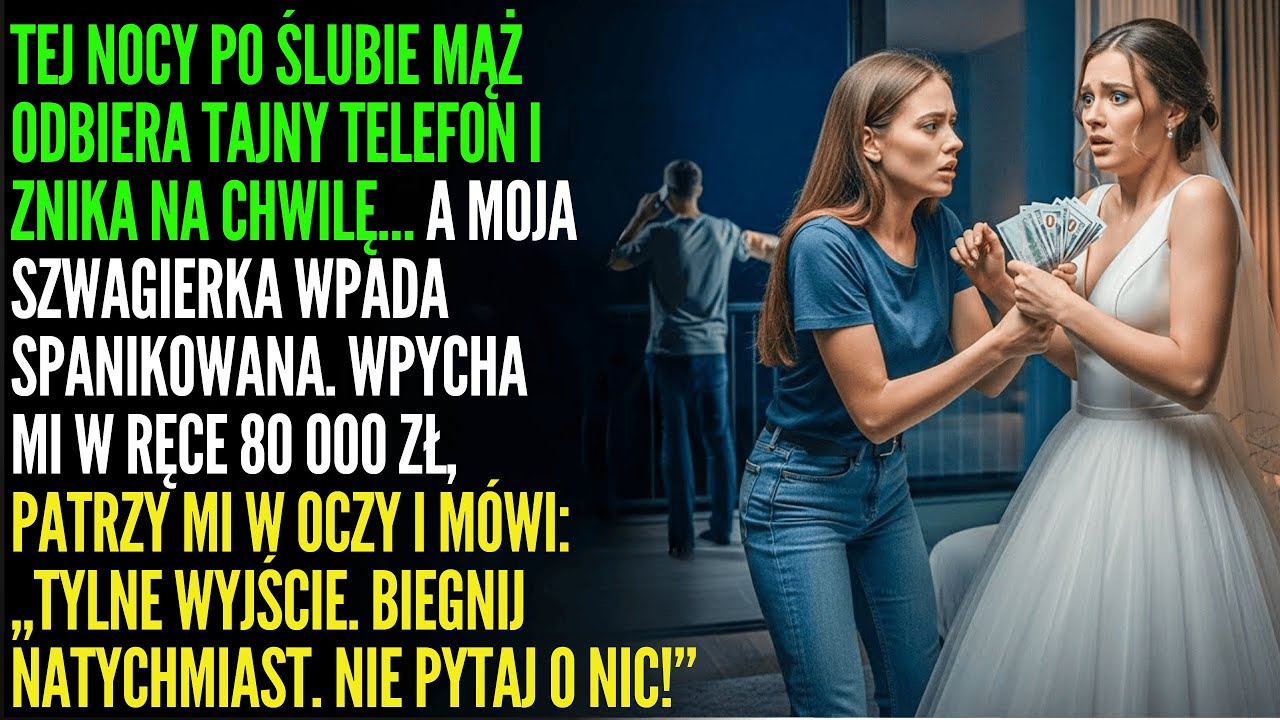 Mąż wyszedł odebrać telefon. Wróciła jego siostra z gotówką i szeptem: „Ratuj się…”