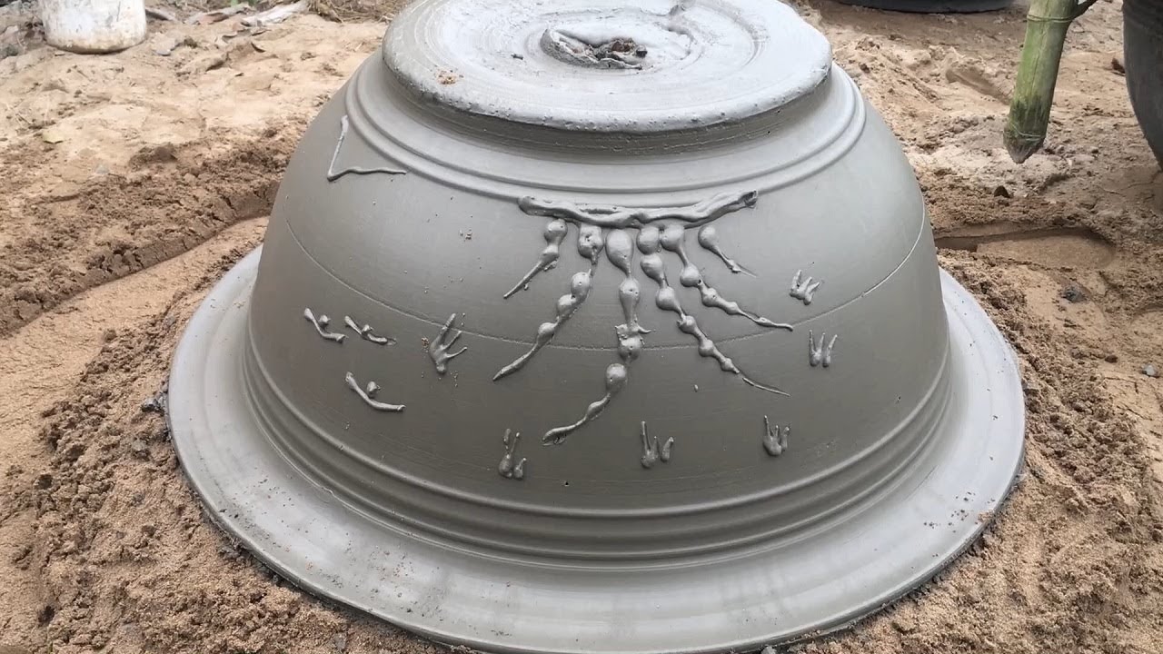 Design & technology projects to do at home - Tool for making concrete pot - Bonsai potn