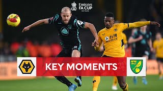 Wolves v Norwich | Key Moments | Fourth Round | Emirates FA Cup 2021-22