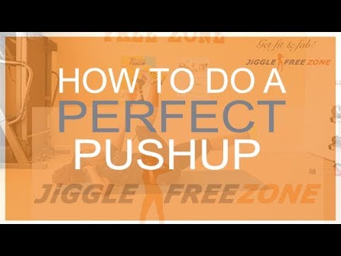 Lose Arm Fat | Easy Push-Up for Beginners | Jiggle Free Zone