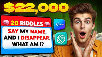 How to Create Riddle Quizzes with Canva & ChatGPT and Make Money on YouTube