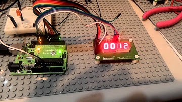 四位數七段顯示器測試程式二結果畫面