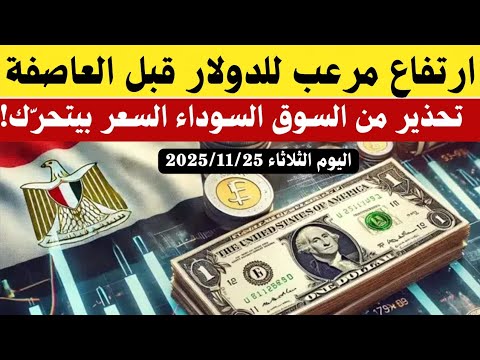 سعر الدولار اليوم أسعار الدولار والعملات الثلاثاء 2025 11 25في البنوك السوق السوداء